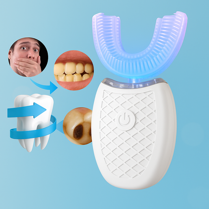 U-Type Toothbrush 360 Degrees Intelligent Silicon Head Sonic Electric Toothbrush Automatic USB Charge Waterproof Toothbrush
